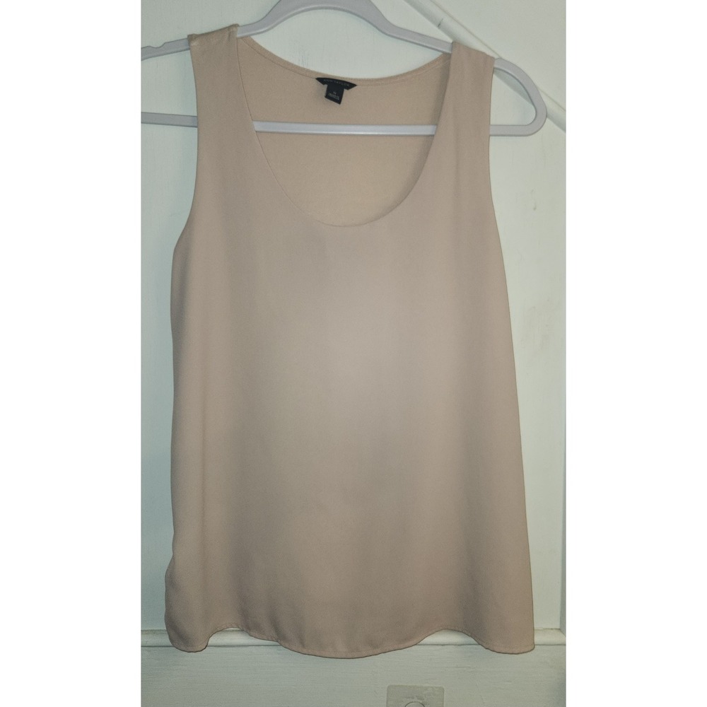 Ann Taylor Tank Top Beige Tan SMALL